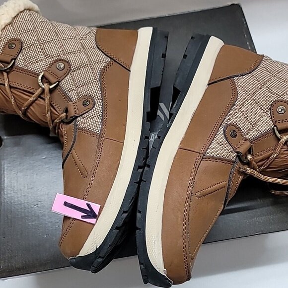 Bearpaw Bethany 1845W Leather Wool Sheepskin Brown Winter Boots Women's US 9 M - Picture 10 of 16